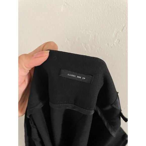 Talbots Pants Women's 10 Long Black Classic Wool Blend Side Zipper - Picture 12 of 12